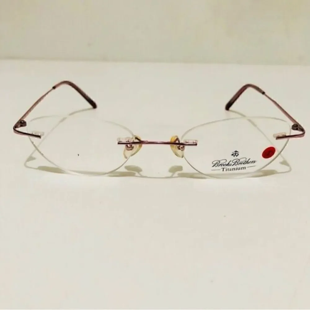 (lot)  Brooks Brothers BB487T 1228T Pink Titanium Glasses/Eyeglasses
